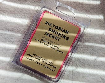 victorian smoking jacket | wax melt