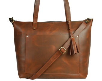 LederTasche Tote Bag mit Reißverschluss Damen Leder Tote Bags Tote Handtaschen LederTasche mit Reißverschluss Crossbody Schultertasche Lebenslange Garantie