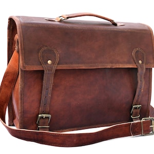 Sac messager en cuir de style rétro pour hommes, cartable de bureau à bandoulière pour ordinateur portable, sacoche de voyage pour ordinateur portable, personnalisation gratuite