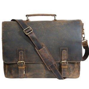 Sac messager en cuir pleine fleur pour homme, cartable de bureau à bandoulière pour ordinateur portable, sacoche pour ordinateur portable, sac de voyage, cadeau d'anniversaire