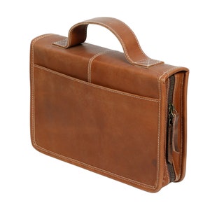 Funda de cuero para Biblia con cremallera hecha a mano, funda de cuero para Biblia judía, funda de cuero para diario, Corán, libro, estuche para Tanaj, funda para Corán, regalo de boda