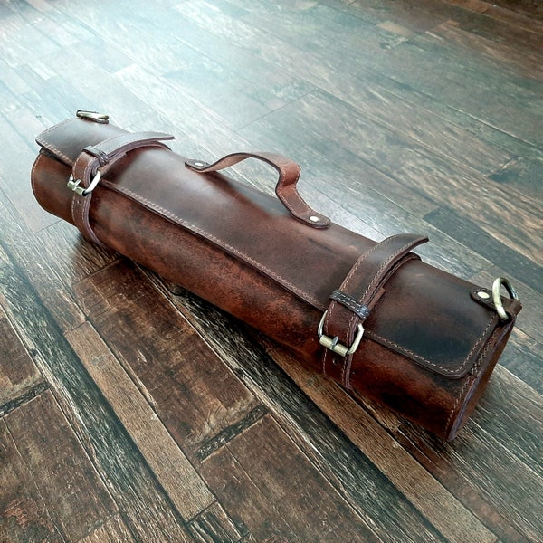Leather Knife Pouch Etsy