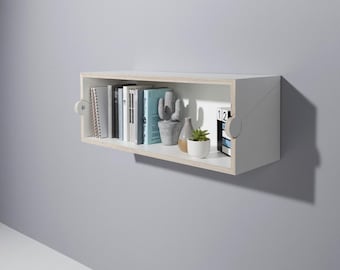 Wandregal, das sich in einen Schreibtisch, Wandregal und Tisch aus Holz, platzsparender Schreibtisch und Wanddekor, Schreibtisch für Kinderzimmer verwandelt