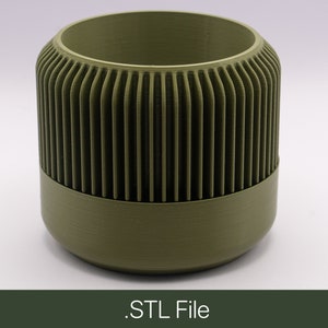 3D プリント可能なドリップトレイ付きプランター | STL ファイル | 4 サイズ