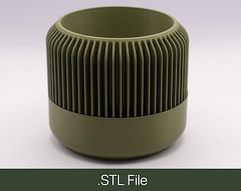 3D Printable Planter with Drip Tray | STL File | 4 sizes