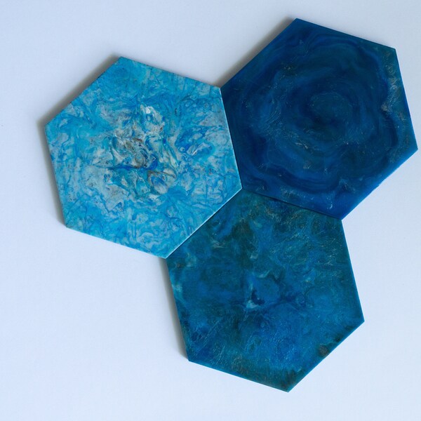 Recycled Plastic Hexagonal Coasters