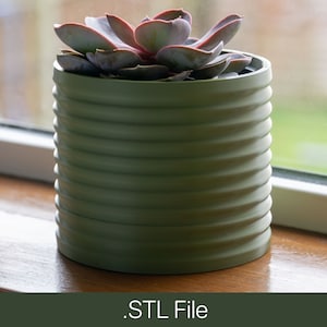 Jardinera de cartón corrugado y bandeja de goteo STL / imprimible en 3D