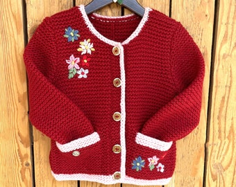 Cardigan Scuola Per Ragazze – Bolero A Maniche Lunghe In Maglia Con Bordo In Pizzo, Tinta Unita, Chiusura A Bottone, Taglie 1-14 Anni