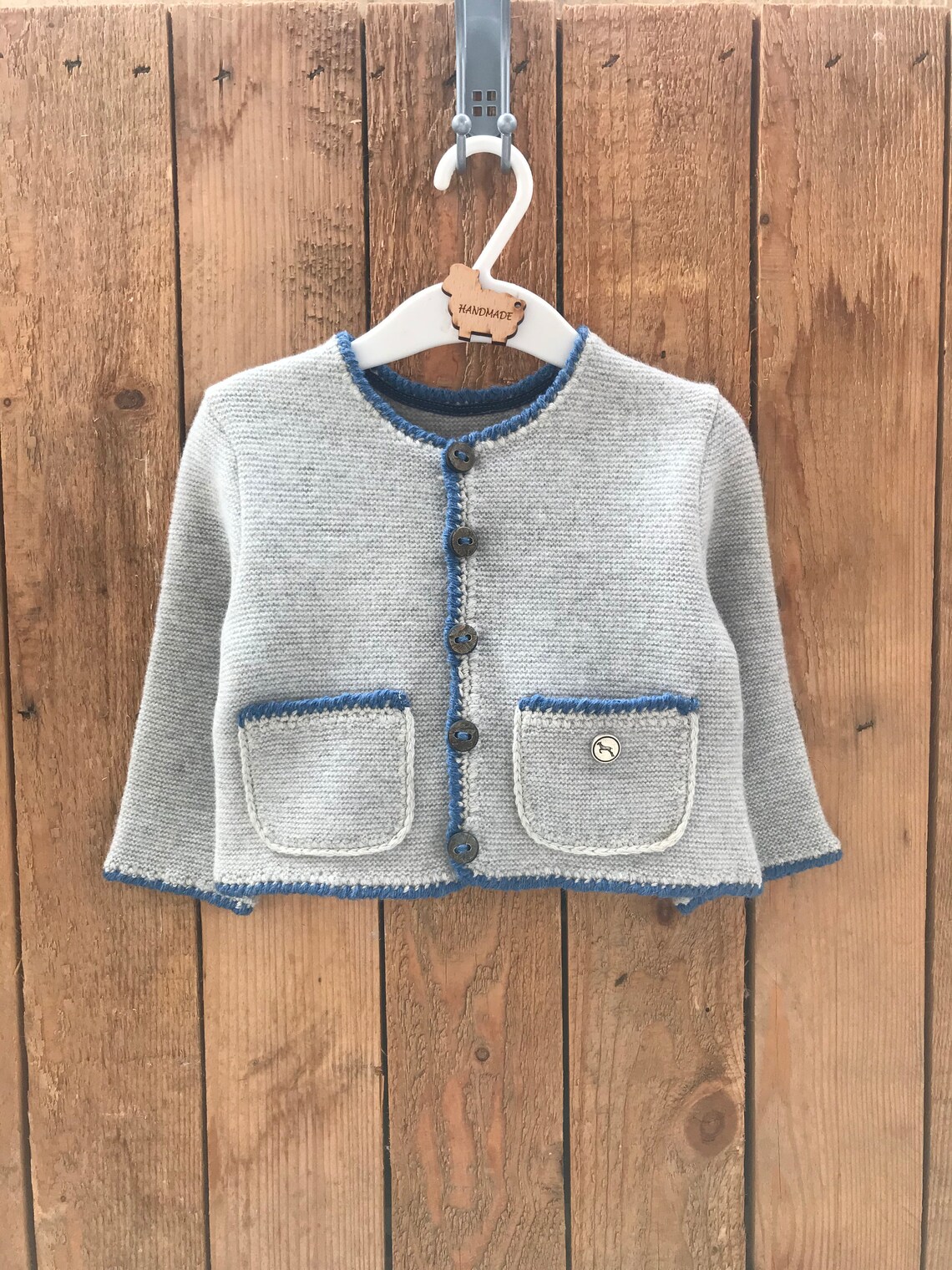 Handmade baby boy cardigan Knitted boy cardigan Wool boy Etsy