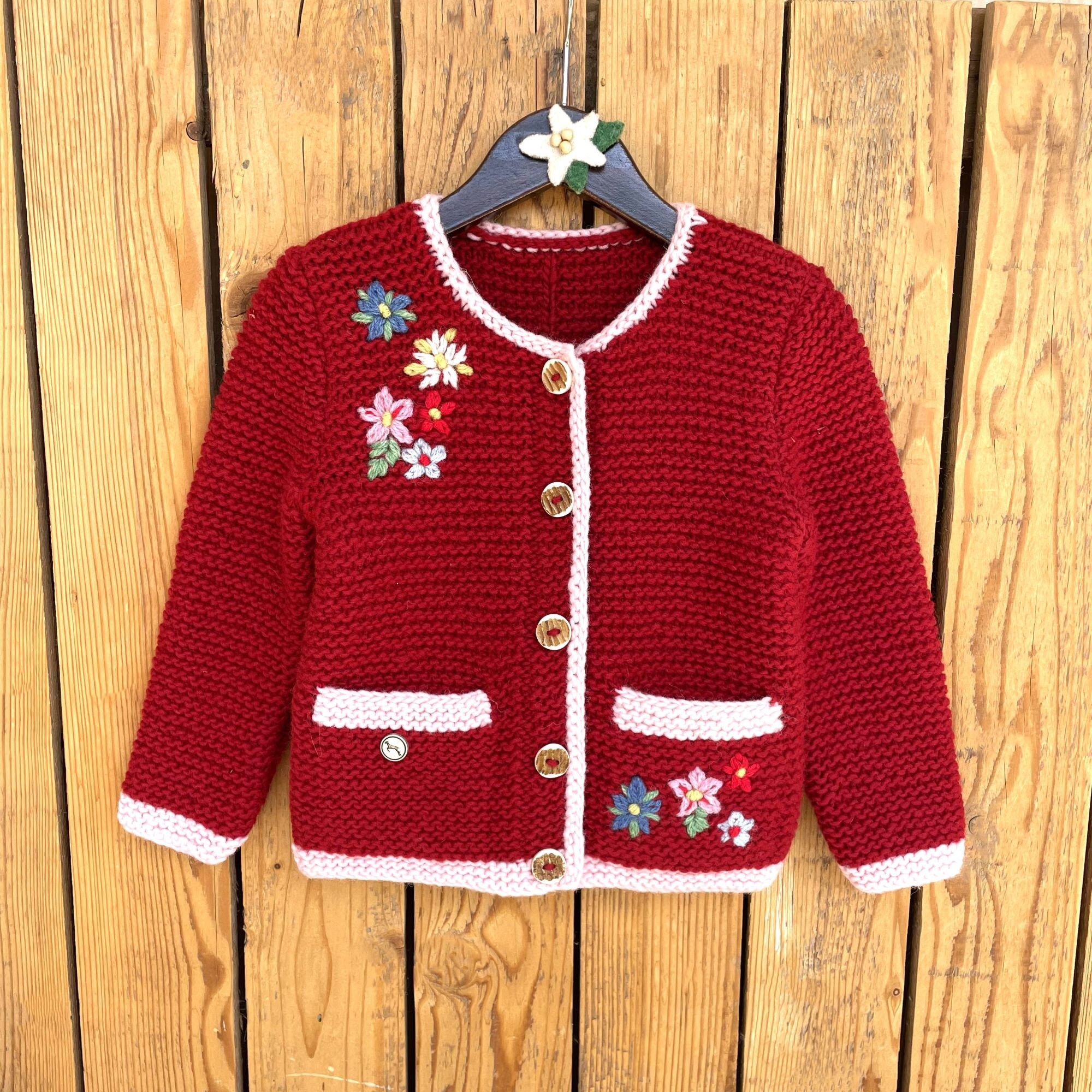 Hand Embroidered Cardigan Jacket For Kids