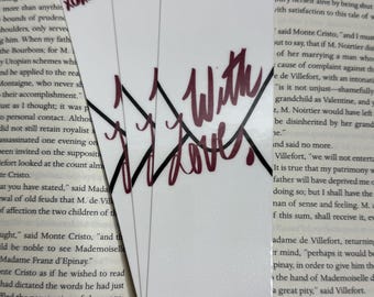 With Love Laminated Bookmarks