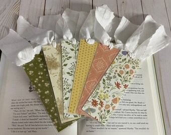 Ribbon Cottagecore Laminated Bookmarks