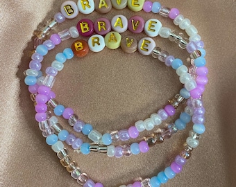 Brave Friendship Beaded Bracelet
