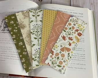 Cottagecore Laminated Bookmarks