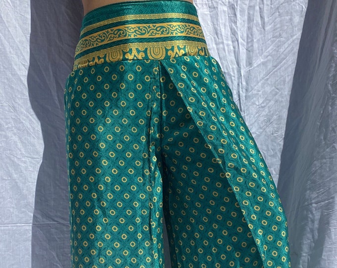 Indian Silk Pant Silk Pant Side Open Indian Silk Pants Etsy