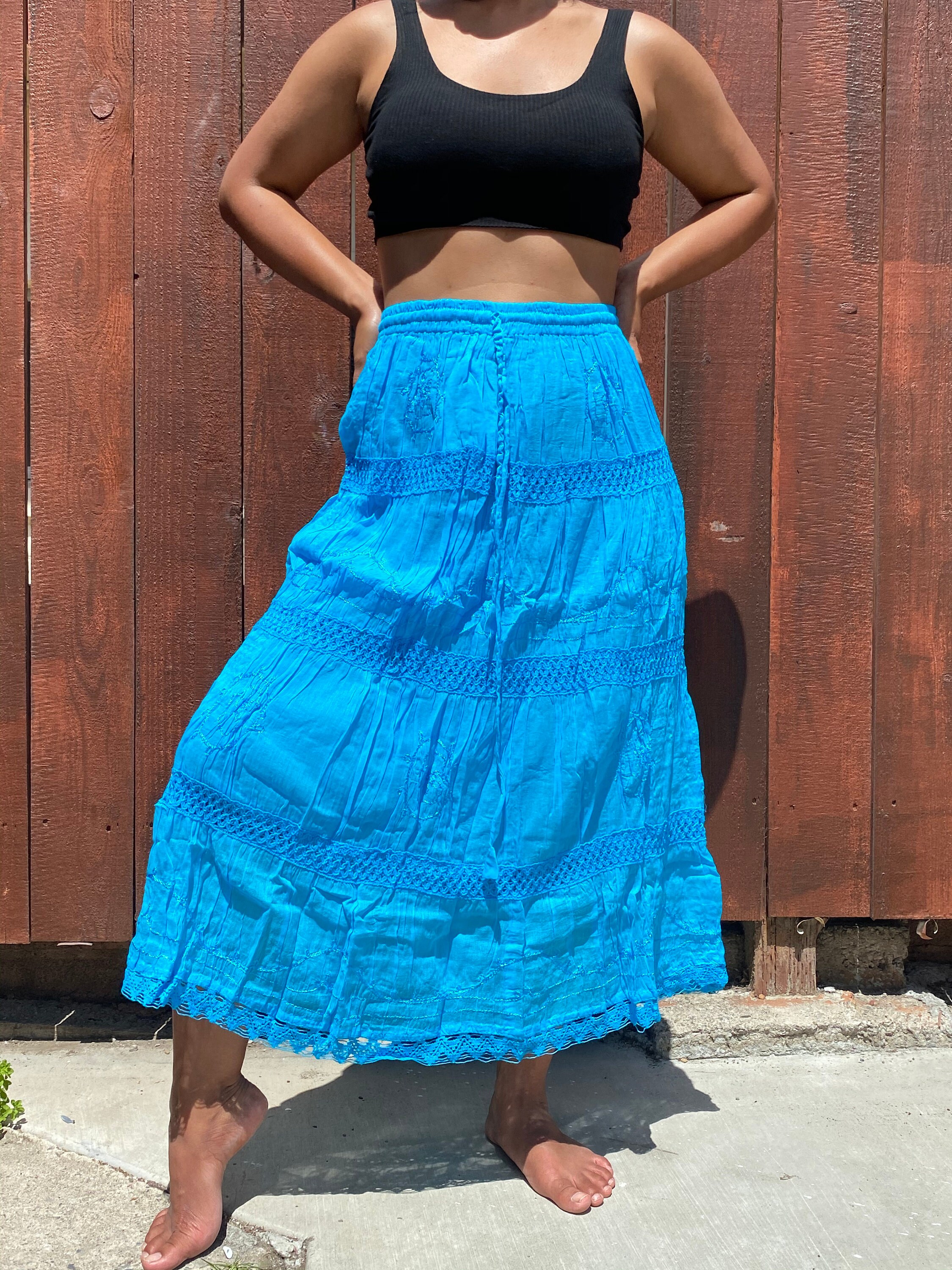 Indian Cotton Skirt - Etsy