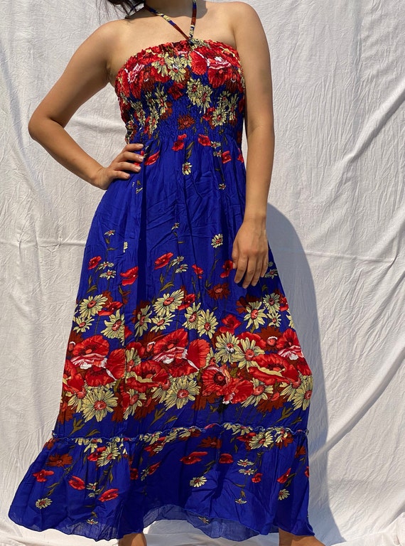 Cotton Strapless Comfortable Vacation Dresses Cotton Strapless Comfortable Vacation Dresses
