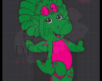 Baby Dino cartone animato anni '90, portapenne cartone animato, file digitale 3D, portapenne per stampa 3D, file digitale, file STL