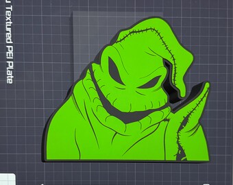 Portapennelli/matita mostro verde monofacciale / File STL 3D digitale, Halloween