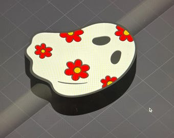 Decorazione di paglia a forma di fiore fantasma / File STL digitali 3D (dimensioni Stanley e standard)