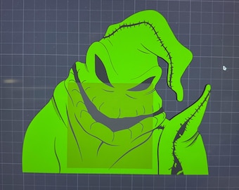 Porta note adesive mostro verde / File STL digitale 3D di Halloween