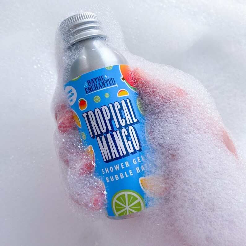 Tropical Mango Shower Gel and Bubble Bath Etsy