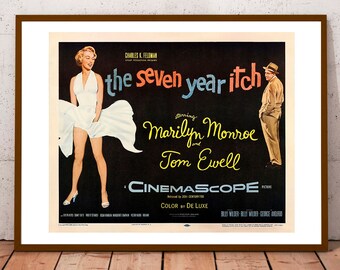 Plakat filmowy Marilyn Monroe „Słomiany wdowiec” – reprodukcja