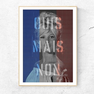 Brigitte Bardot, Limited Edition Hand Made Giclee Pigment Art Print, Signed by the Artist, Home & Wall Decor.