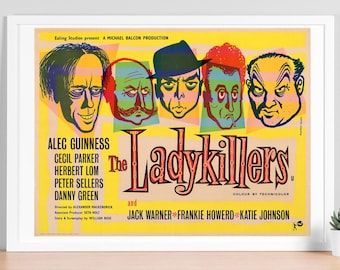 Plakat filmowy „Ladykillers” – klasyczna brytyjska komedia artystyczna