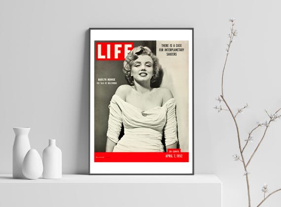 1950s Marilyn Monroe LIFE Magazine Cover - Hand Made Giclee Art