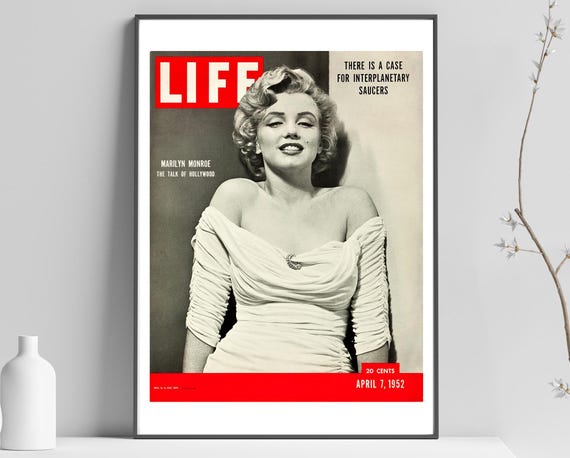 1950s Marilyn Monroe LIFE Magazine Cover - Hand Made Giclee Art