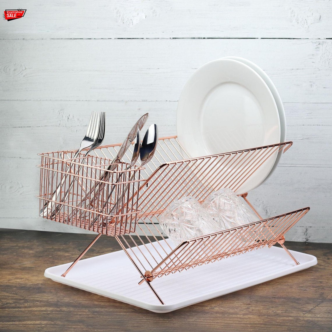 Rose Gold Folding Wire Drainer Stainless Steel Drying Rack Etsy
