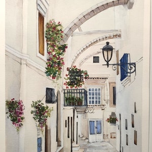 Locorotondo ORIGINAL Watercolor Painting