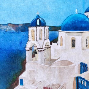 Santorini ORIGINALE Acquerello