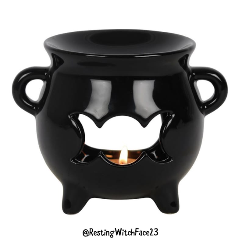 Triple Moon Cauldron Wax Burner / Oil Burner Etsy