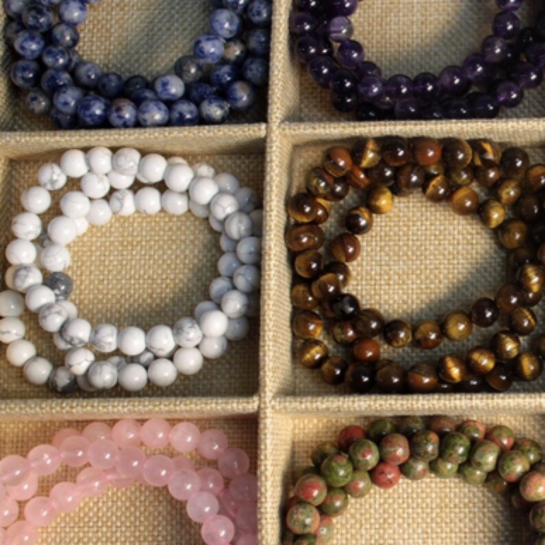 Gemstone Power Bracelet Etsy UK