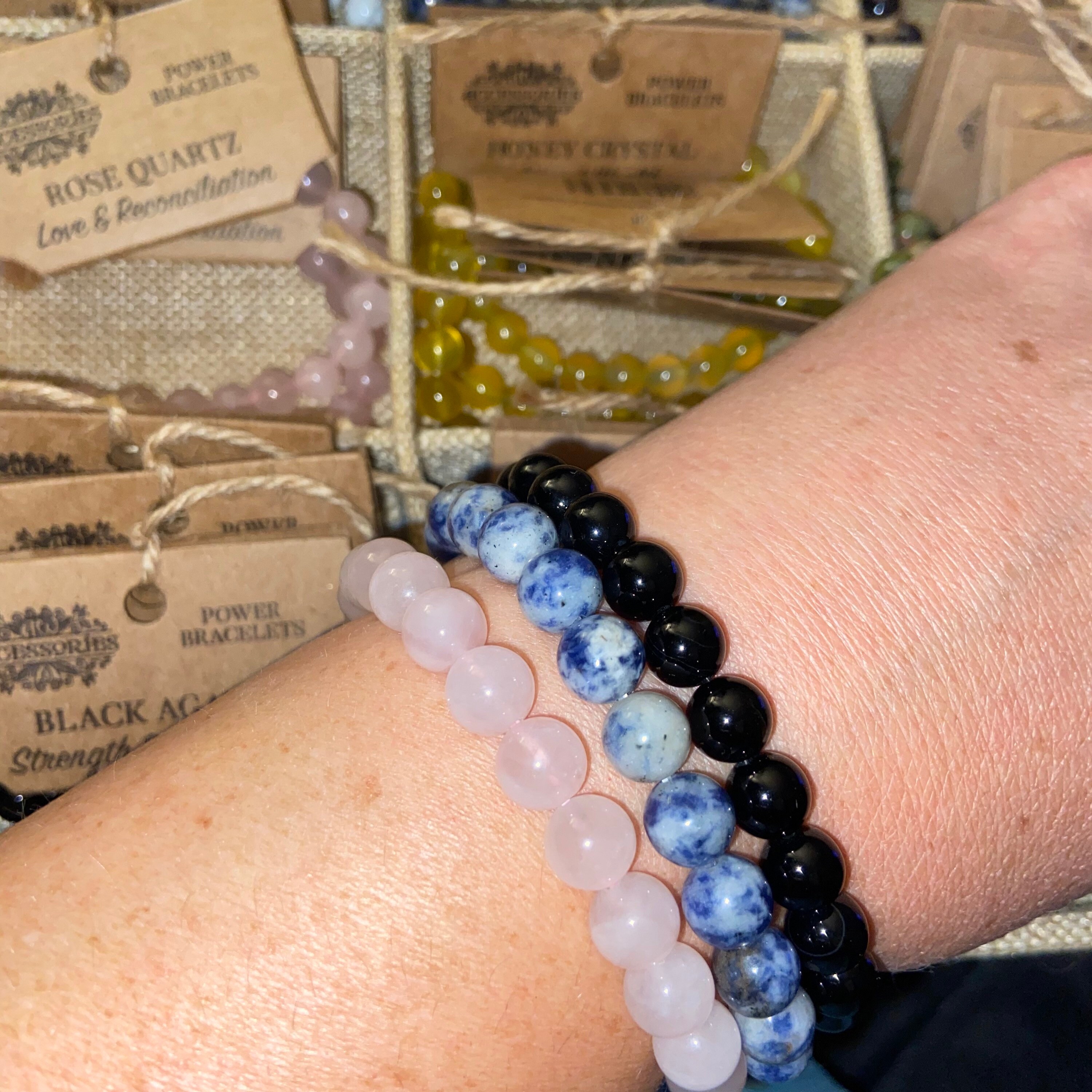 Gemstone Power Bracelet Etsy UK