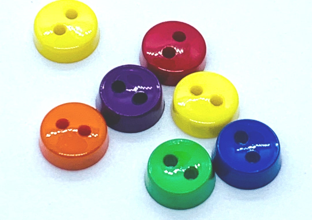 Tiny, Round, Mini, Button, Primary Colored Buttons, Craft or ...