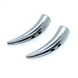 Metal toggle buttons,  30mm long, antique silver toggle button, gift for knitter, gift for her, knitting accessory, sweater button