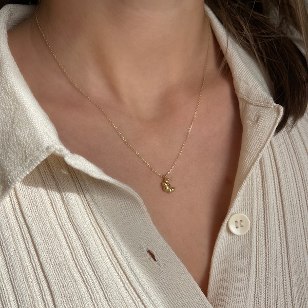 Croissant Necklace | Filigrane goldene Kette