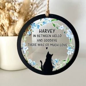 Cat memorial gift, Rainbow Bridge, Outdoor Pet Sympathy Gift, Pet Loss Gift, Cat Loss, Pet Memorial Gift, Cat Lover Gift, Cat decoration,