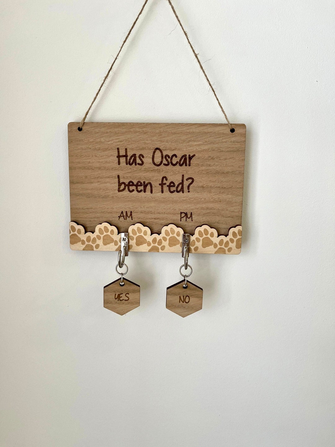 Has the Dog Been Fed, Dog Feeding Sign, Pet Feeding Sign, Cat Been Fed