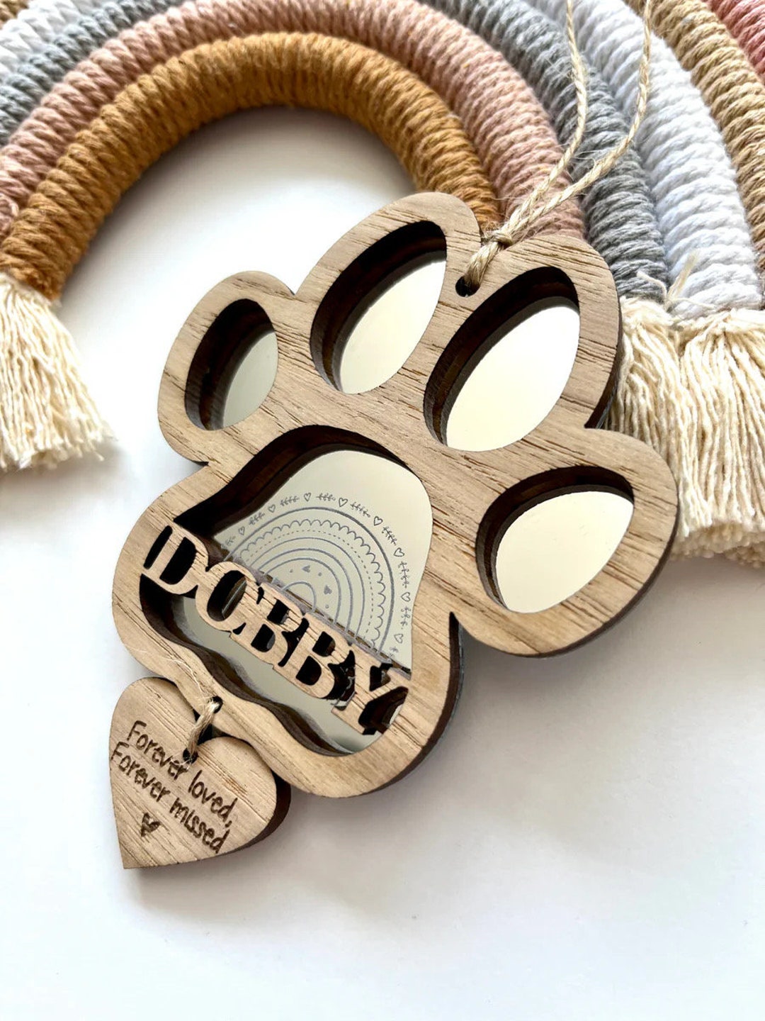 Dog Memorial Gift, Rainbow Bridge, Pet Sympathy Gift, Pet Loss Gift ...