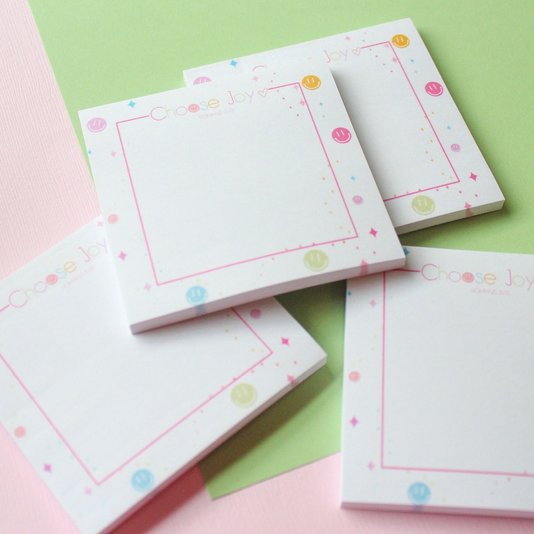 Choose Joy | Post It Notes | Sticky Notes - Etsy