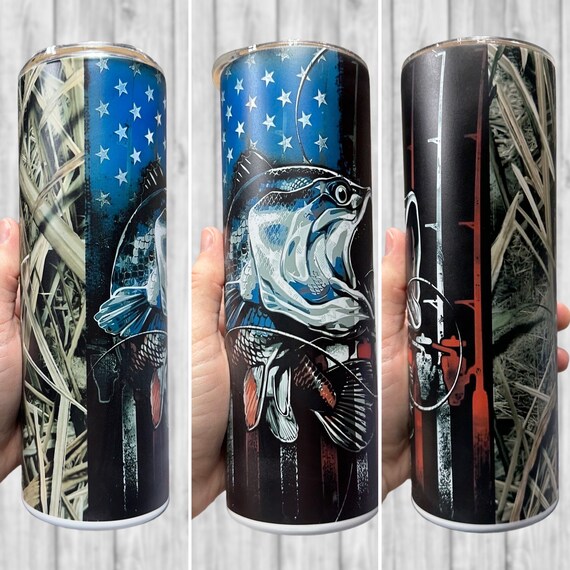 Fishing Beautiful Colors 20 oz Skinny Tumbler Gift idea for Men