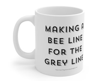 Making a Bee Line for the Grey line- Ham It Up Ceramic Mugs from GlowGadgets.com - Perfect for Radio Enthusiasts