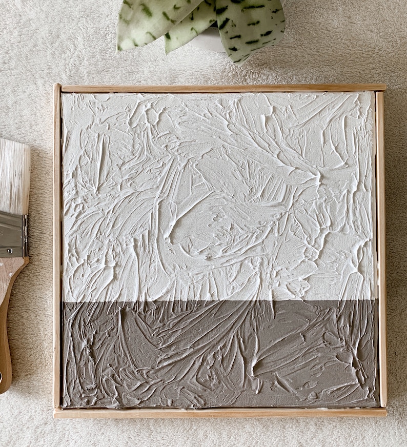 Framed Textured Canvas Etsy