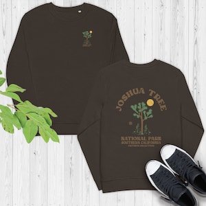 Sudadera Joshua Tree, sudadera National Park, sudadera de cuello redondo vintage de California, sudadera de cuello redondo para acampar y hacer senderismo