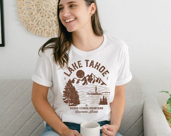 Lake Tahoe T-Shirt: Hiking, Mountain Outdoors, California Tee