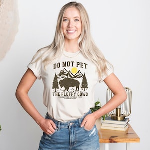 Haustier nicht die flauschigen Kuh-Hemd: Yellowstone Bison Vintage T-Shirt